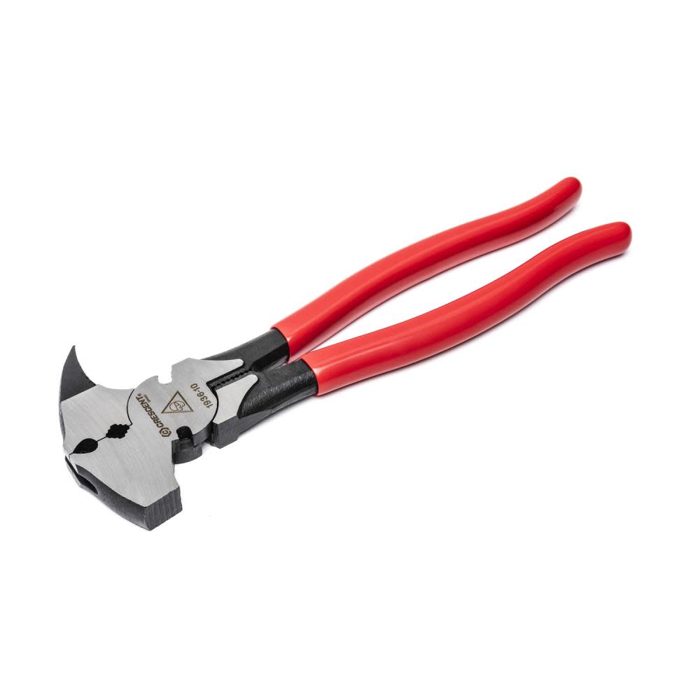 Crescent Fence Tool Pliers 10″ Solid Joint Dipped Handle - Flockneti
