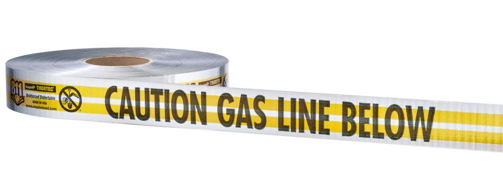 Empire Level THORTEC Premium Detectable Tape Gas Line - Flockneti