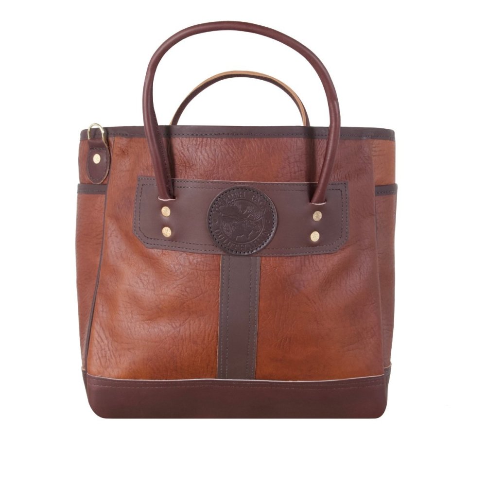 Duluth Pack 24 Liter Capacity Brown Trim Bison Leather Sportsman’s Tote - Flockneti