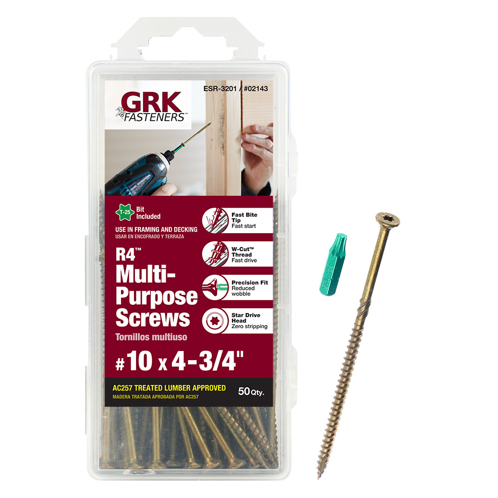 GRK Fasteners R4 Screw Handy-Pak 10 x 4″3/4 - Flockneti