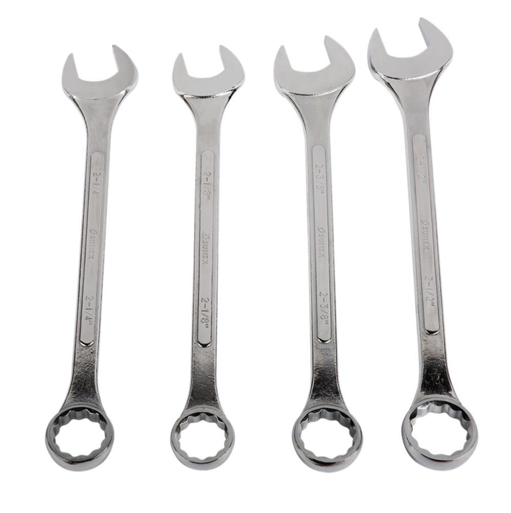 Sunex Raised Panel SAE Super Jumbo Combination Wrench Set 4 pc. - Flockneti
