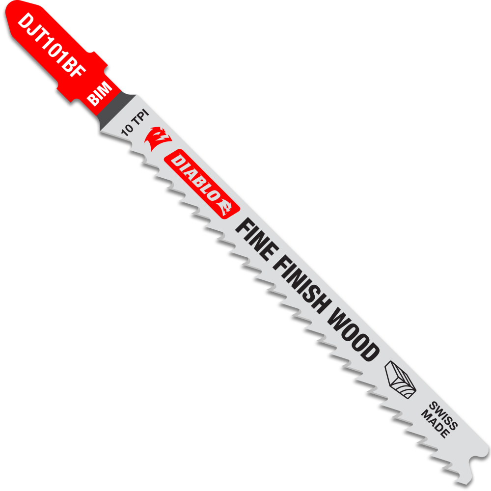 Diablo Tools 4″ 10 TPI Bi-Metal T-Shank Jig Saw Blades for Fine Cuts - Flockneti