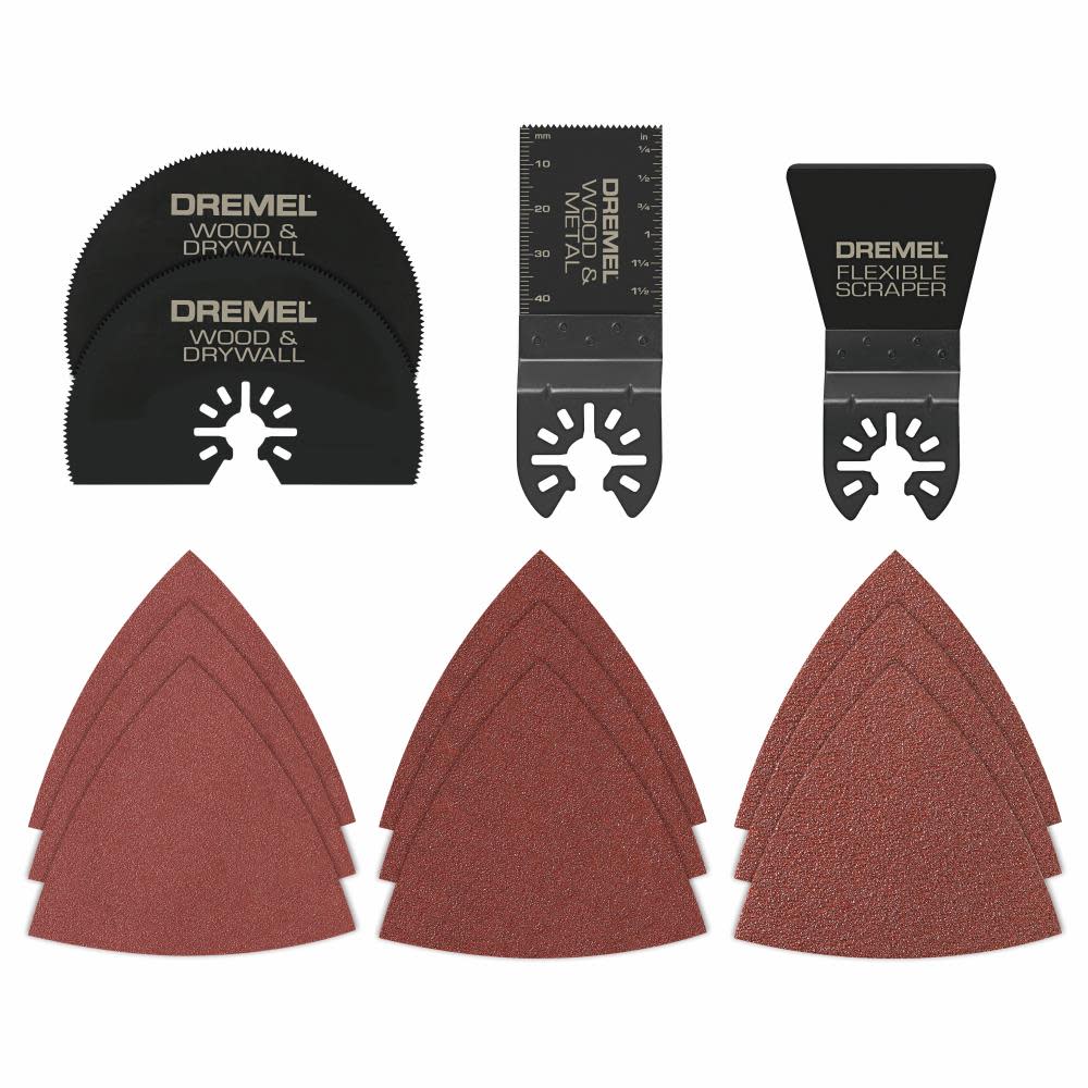 Dremel Multi Max Oscillating Tool Accessory Kit - Flockneti