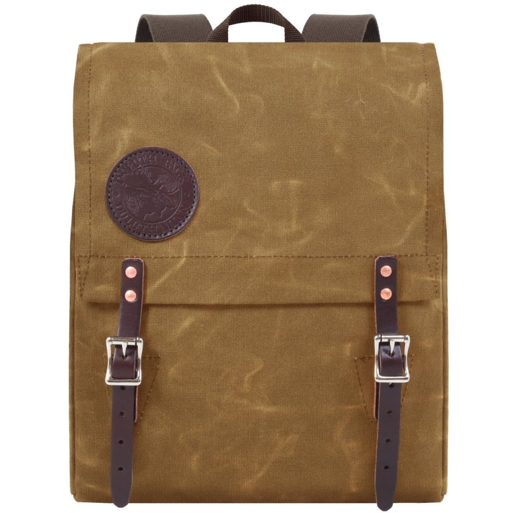 Duluth Pack 9 Liter Capacity Wax Khaki Box Style Child’s Backpack - Flockneti