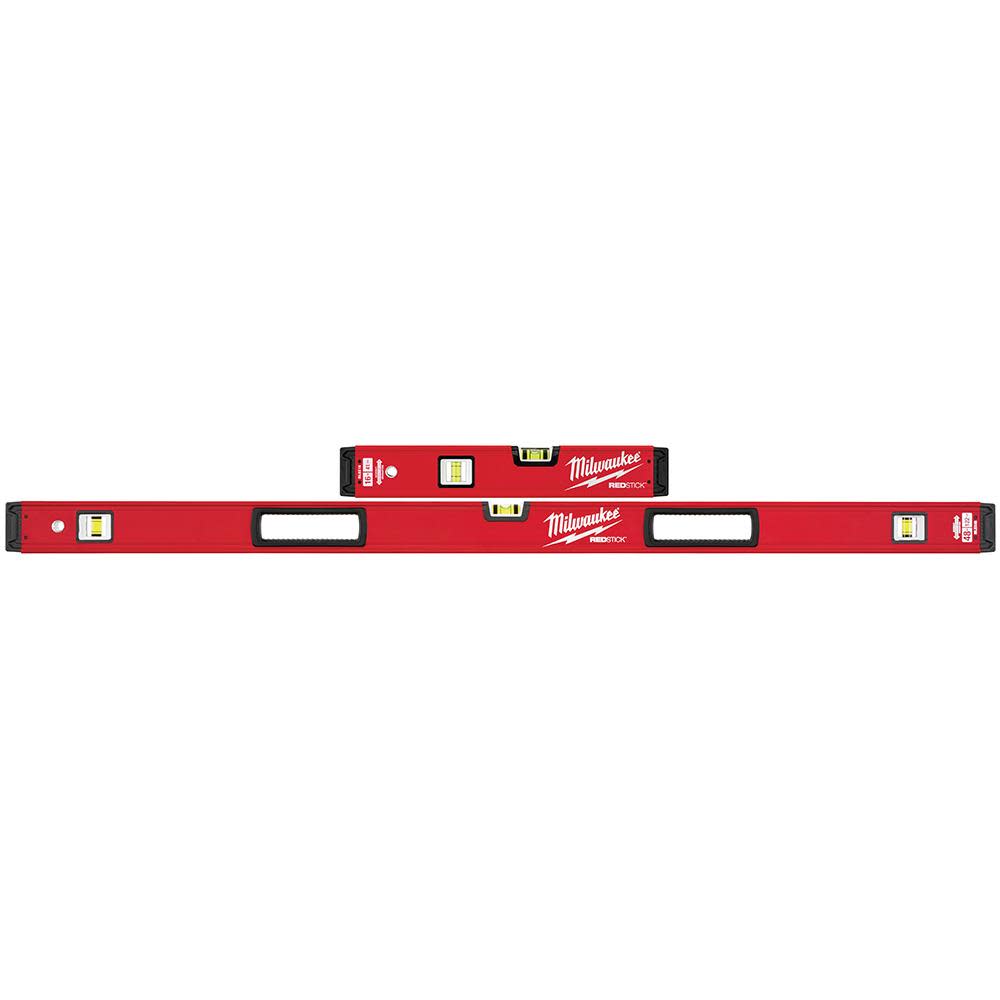 Milwaukee 16 in./48 in. REDSTICK Box Level Set - Flockneti