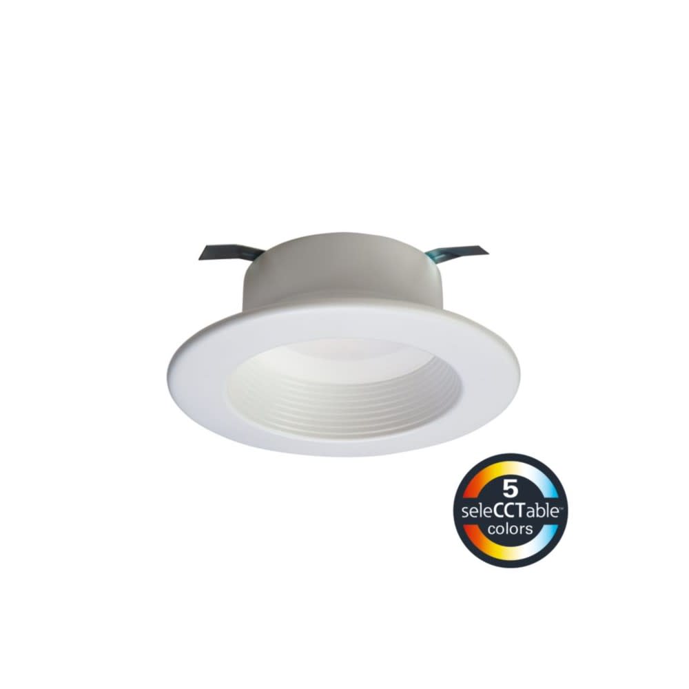 Halo Downlight with Switch 4″ Matte White 9W 600 Lumen LED - Flockneti