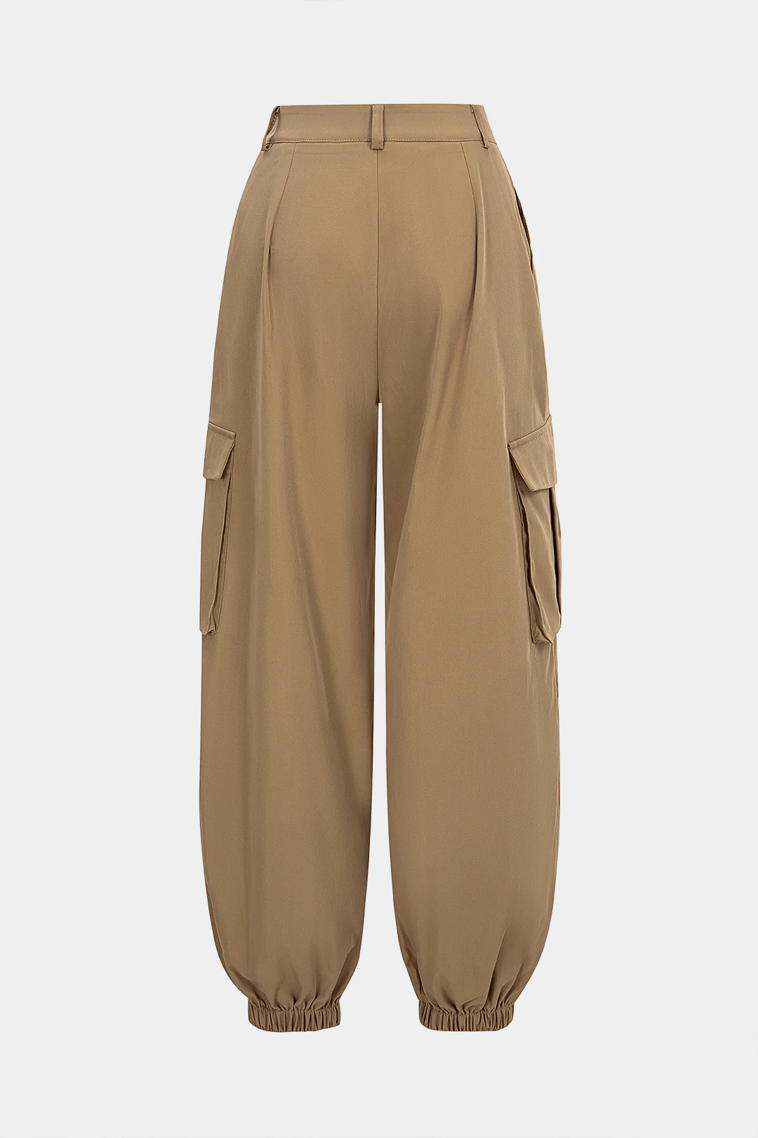 Shirred Pocket Wide-Leg Pants - Flockneti