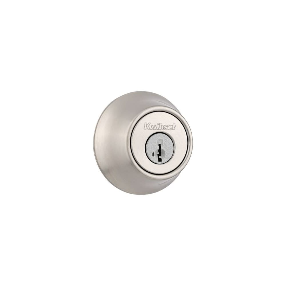 Kwikset SmartKey Door Deadbolt Satin Nickel Single Cylinder - Flockneti