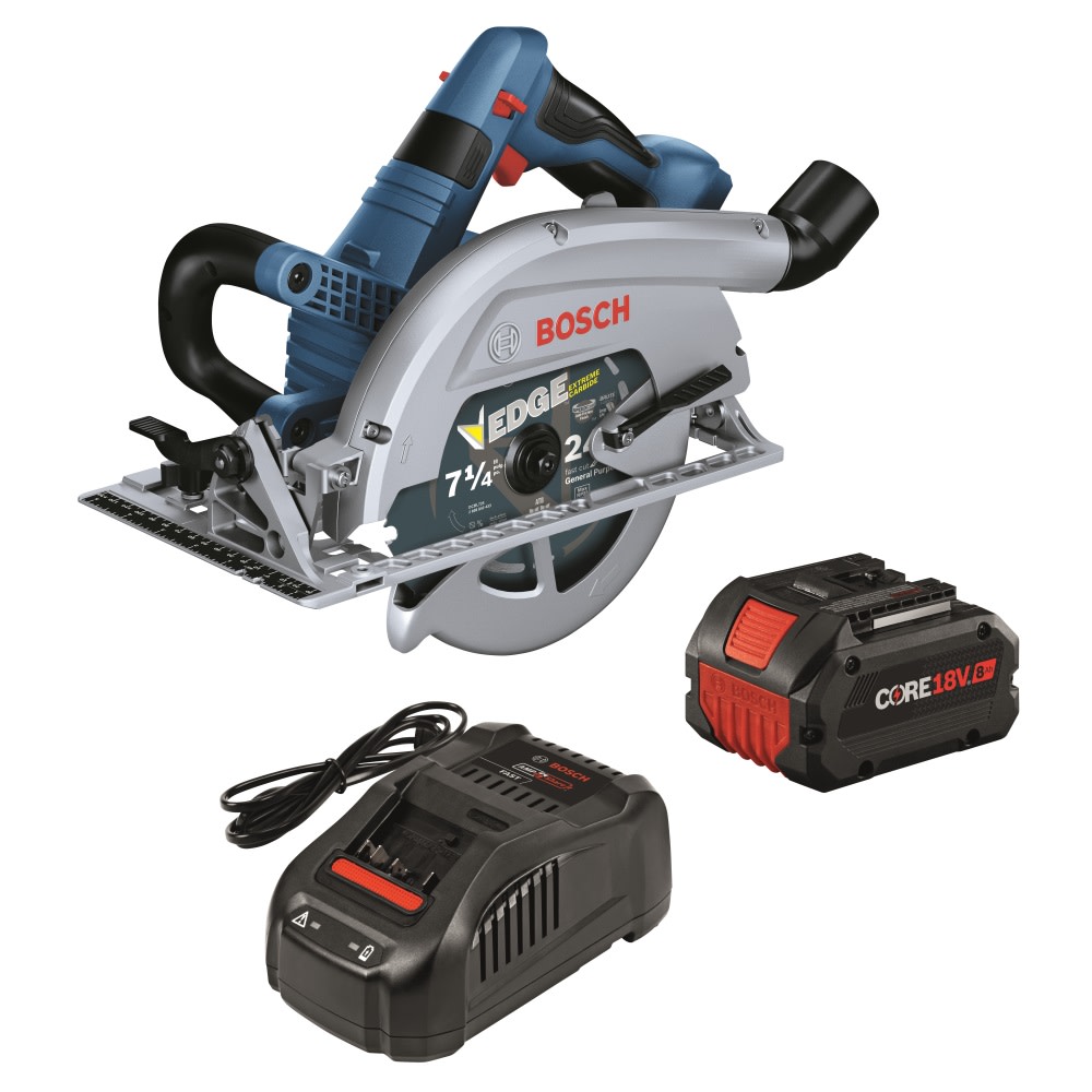 Bosch PROFACTOR 18V 7 1/4″ Circular Saw Blade Left Kit with 1 CORE18V 8Ah Performance Battery - Flockneti