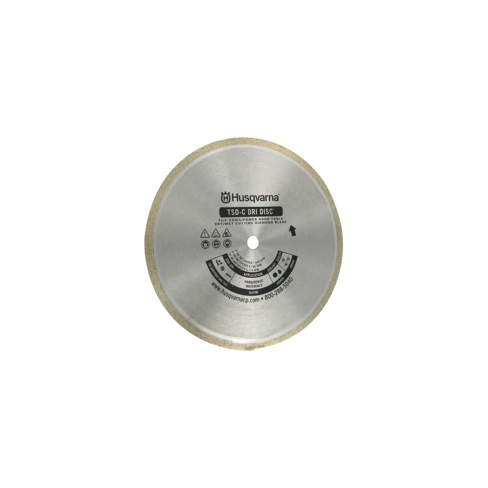 Husqvarna Diamond TSD-C Saw Blade 10″ Dri Disc Continuous Rim - Flockneti
