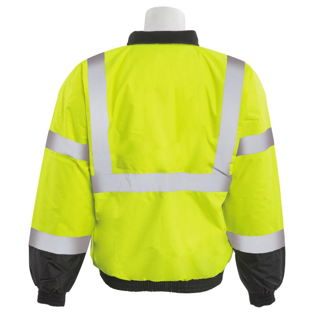 ERB W105 HVL/Black Bottom Value Bomber Jacket Hi-Viz XL - Flockneti