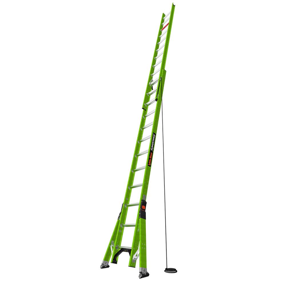 Little Giant Safety HyperLite SumoStance 24 ft Type IA Fiberglass Extension Ladder - Flockneti