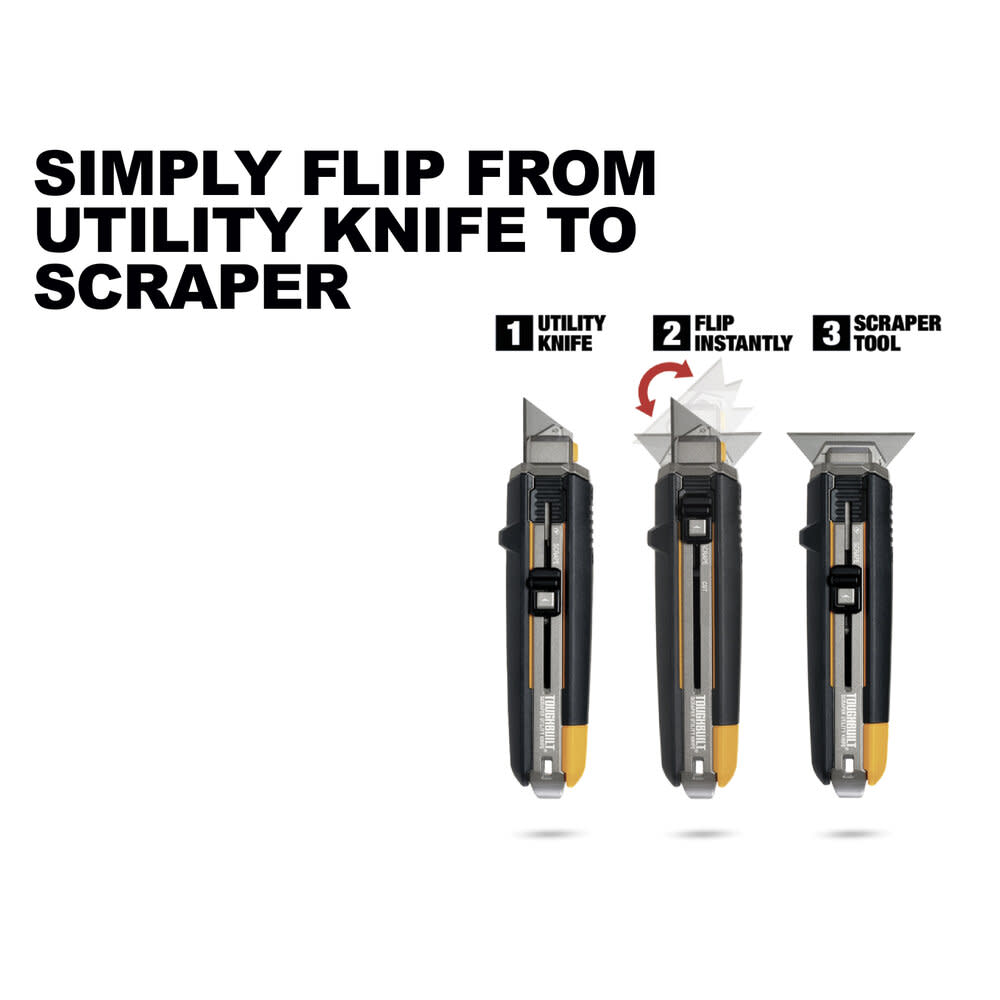 Toughbuilt Scraper Utility Knife with 5 Blades - Flockneti