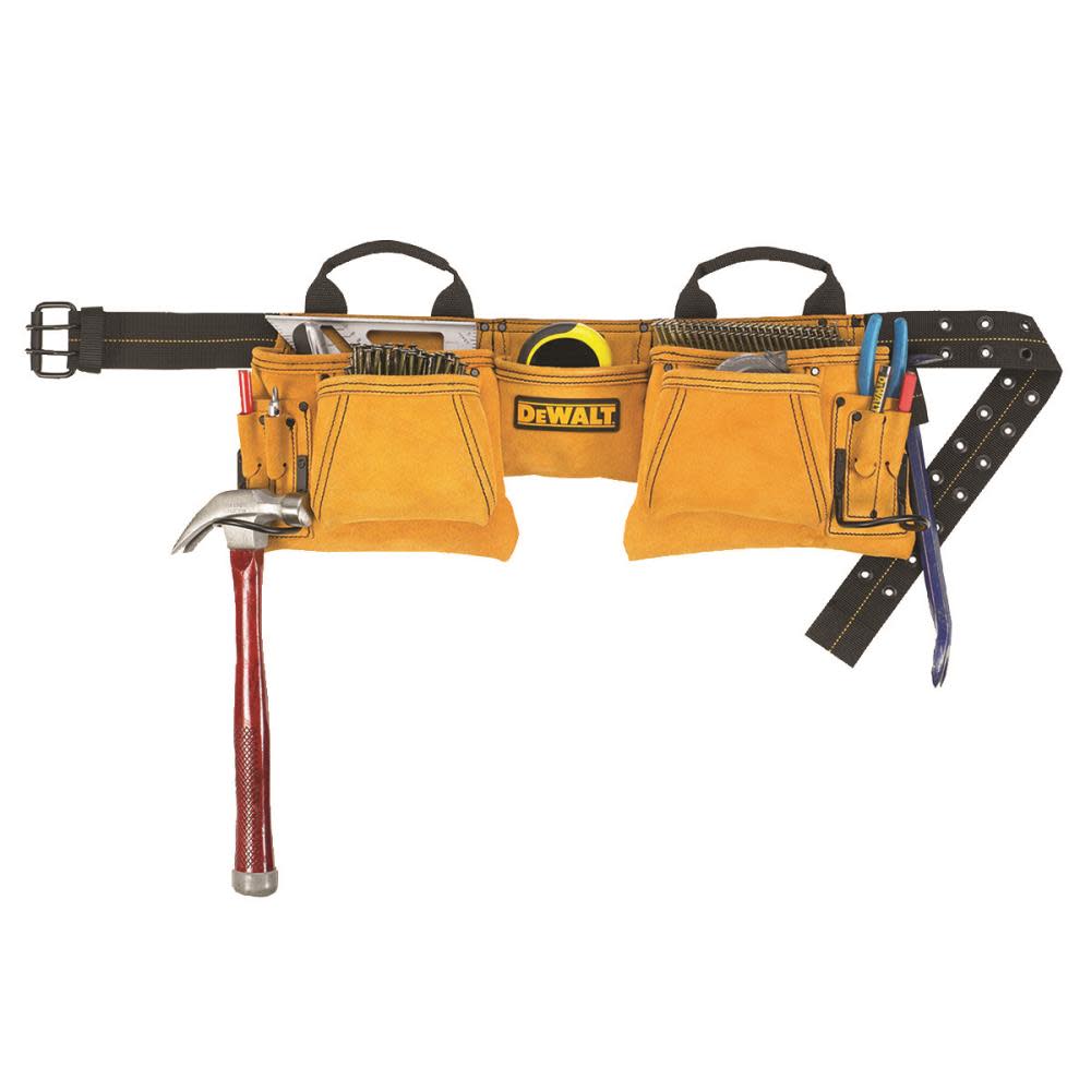 DEWALT 12 Pocket Carpenter’s Suede Apron - Flockneti