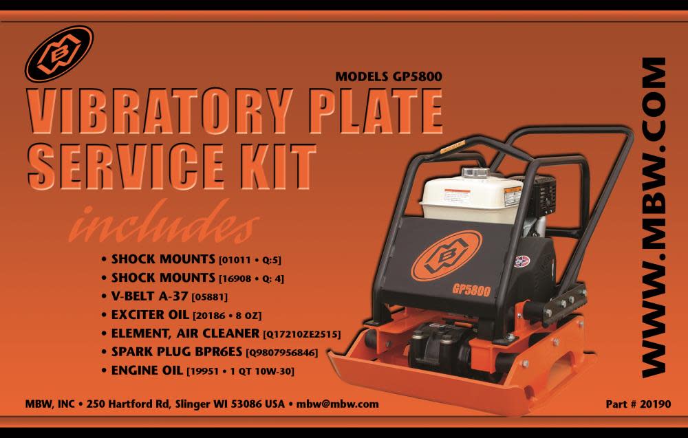 MBW GP5800H Service Kit - Flockneti