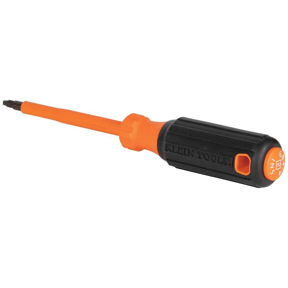Klein Tools 4 in. Insulated Driver #2 Sq Tip - Flockneti