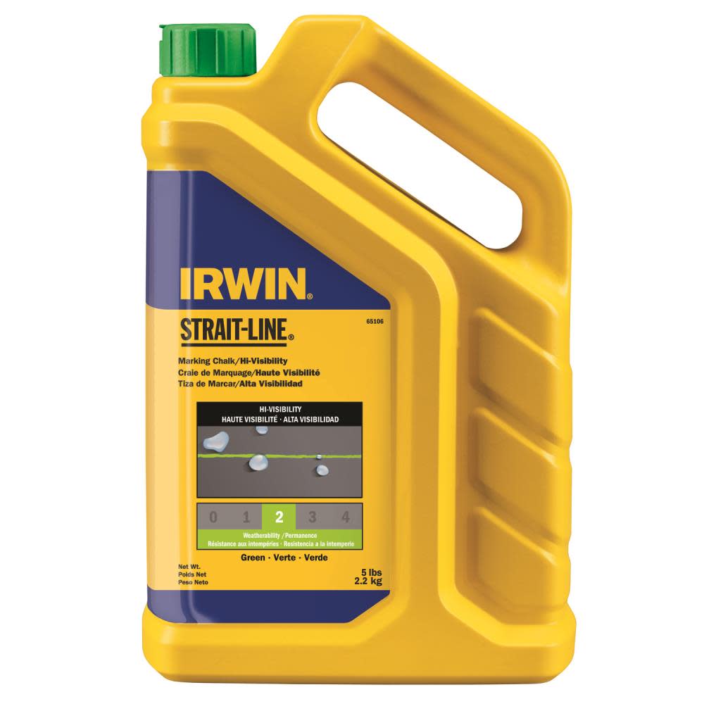 Irwin 5 Lb. Green Chalk Hi-Vis - Flockneti