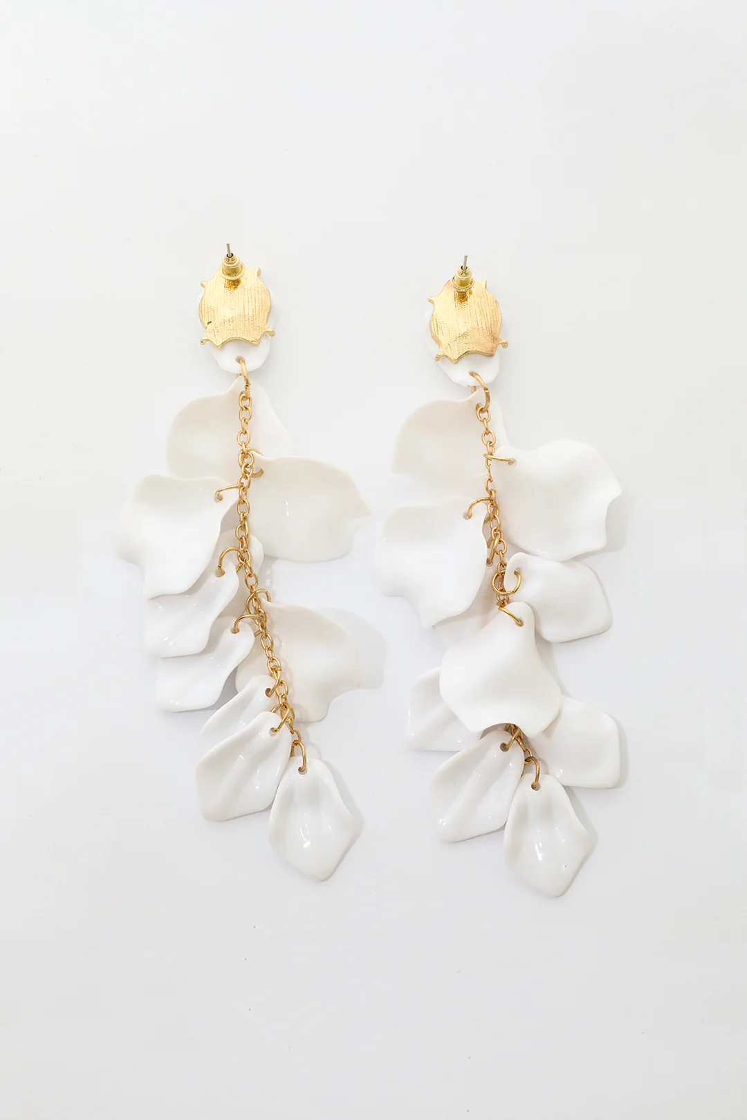 Orchid Petals Drop Earrings - Flockneti