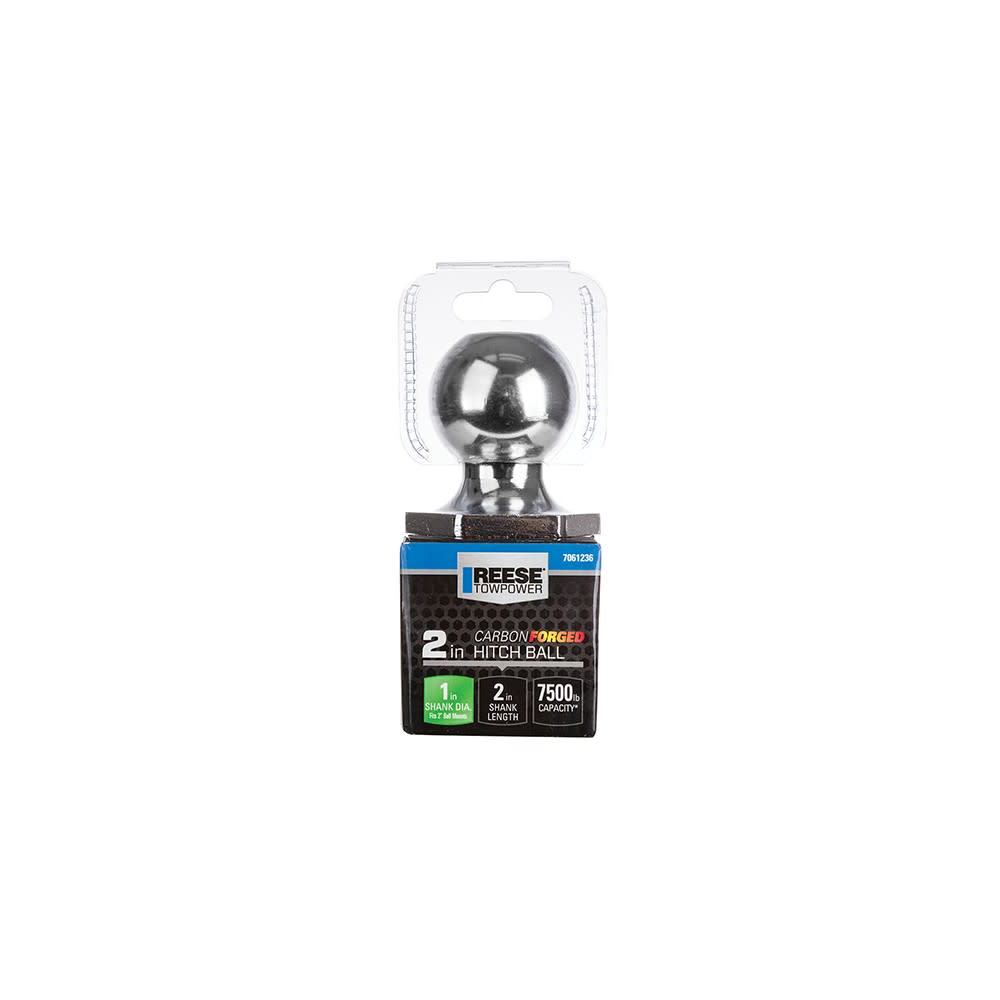 Reese 2″ 7500 lbs Carbon Forged Trailer Hitch Ball - Flockneti