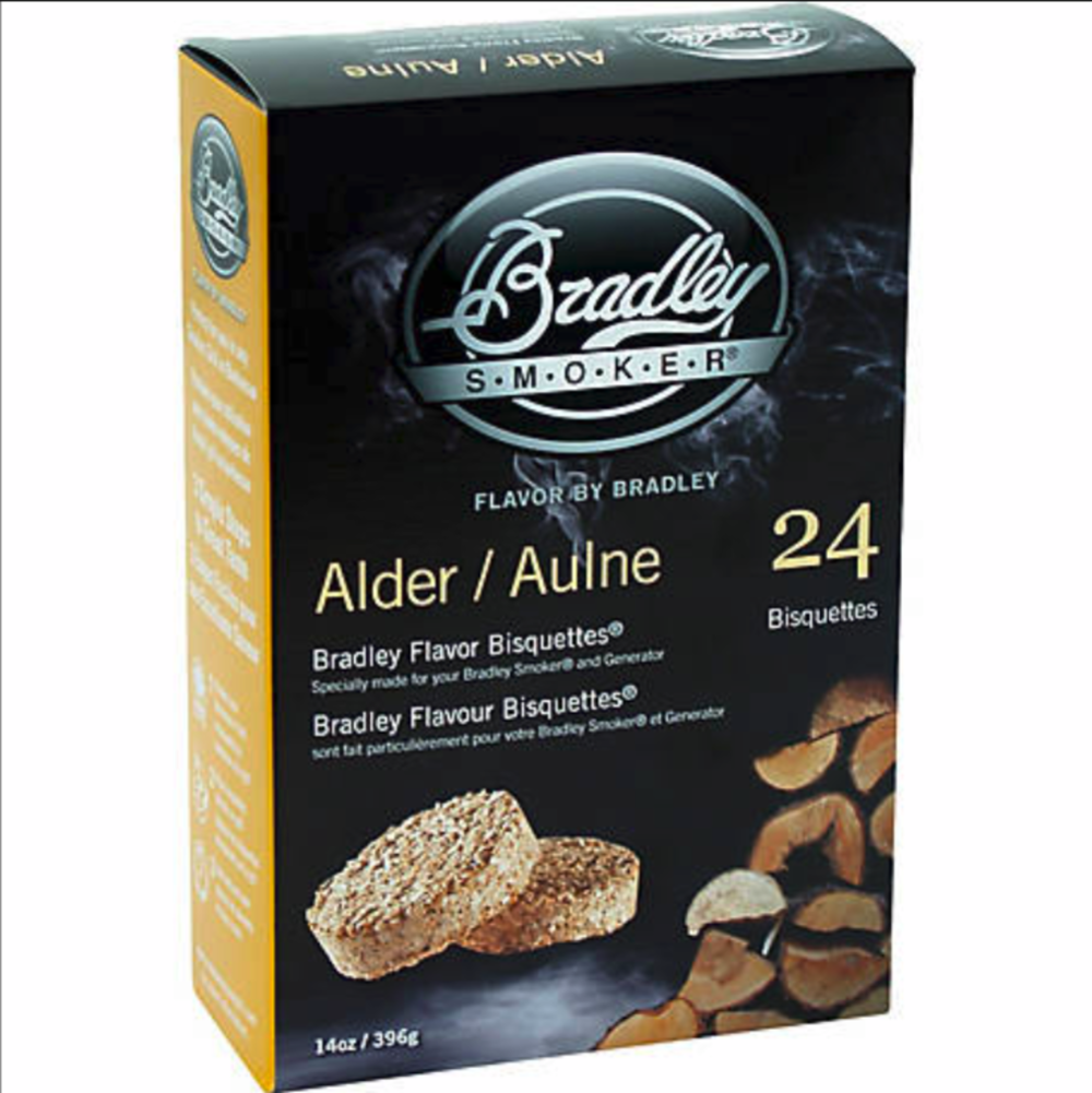 Bradley Smoker Alder Bisquettes–24 Pack - Flockneti