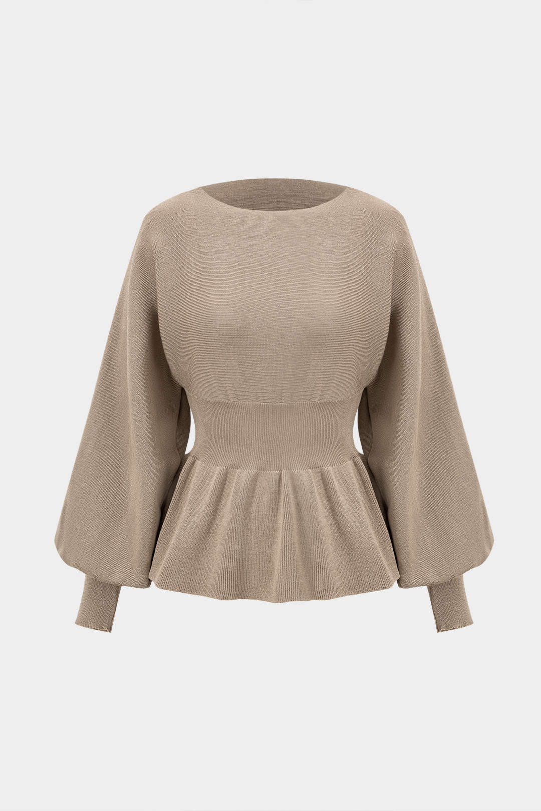 Knit Gigot Sleeve Top And Skirt Set - Flockneti