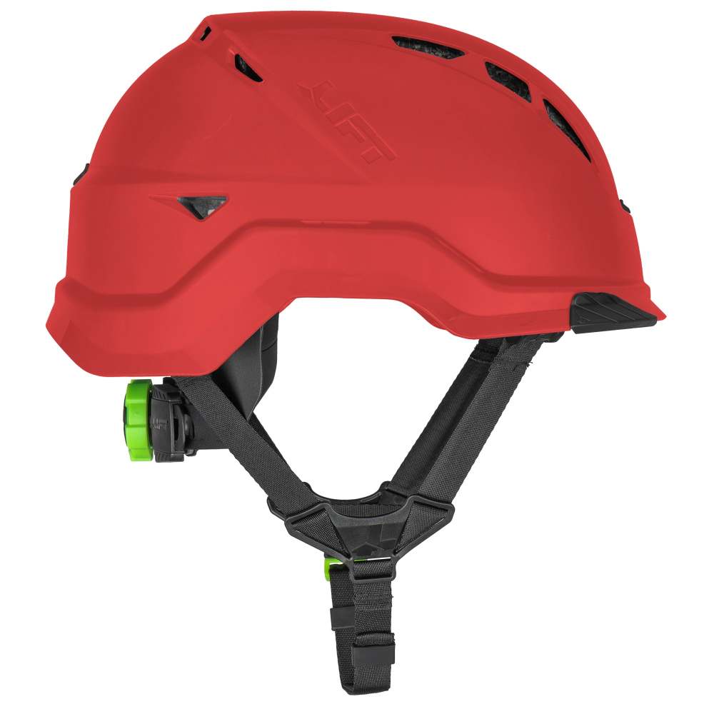 Lift Safety RADIX Vented Safety Helmet Red Type 2 - Flockneti