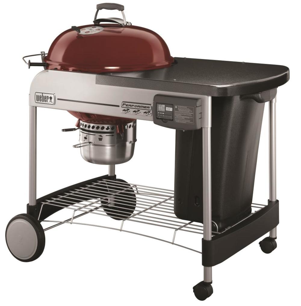 Weber Performer Deluxe Charcoal Grill – 22 In. Crimson - Flockneti