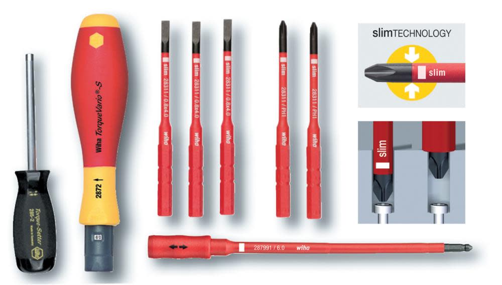Wiha Insulated TorqueControl 8 Pc. Set – 10-50 in/lbs. – Slotted/Phillips - Flockneti