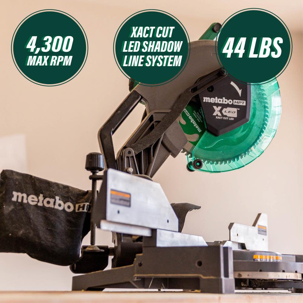 Metabo HPT Dual Compound Miter Saw 12″ - Flockneti