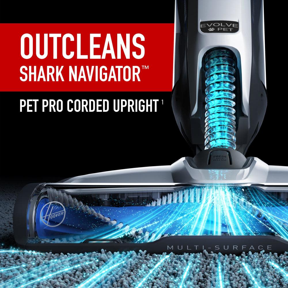 Hoover Residential Vacuum ONEPWR Evolve Pet Upright Vacuum Kit & Hand Vacuum Kit Bundle - Flockneti
