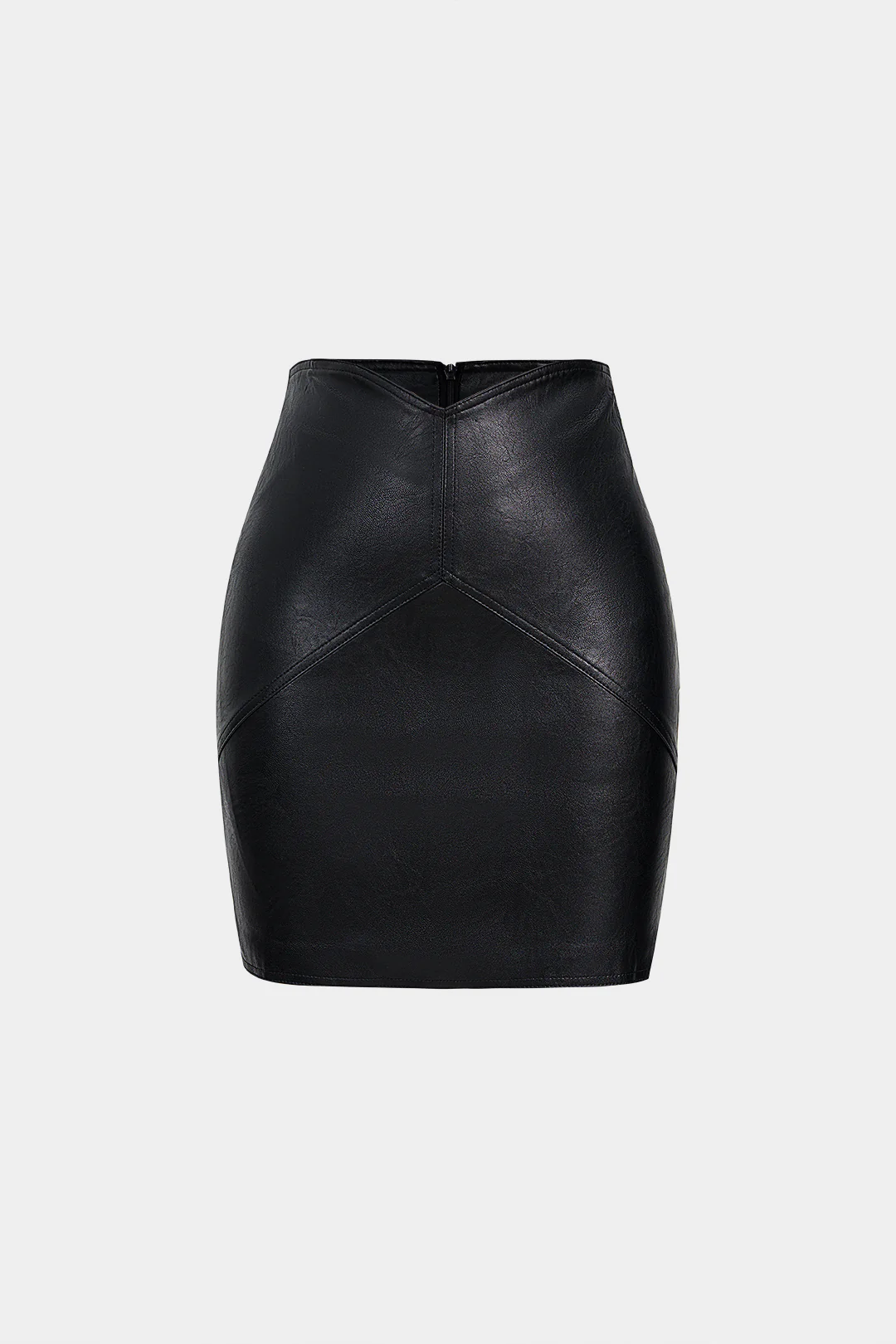 Faux Leather High Waist Skirt - Flockneti