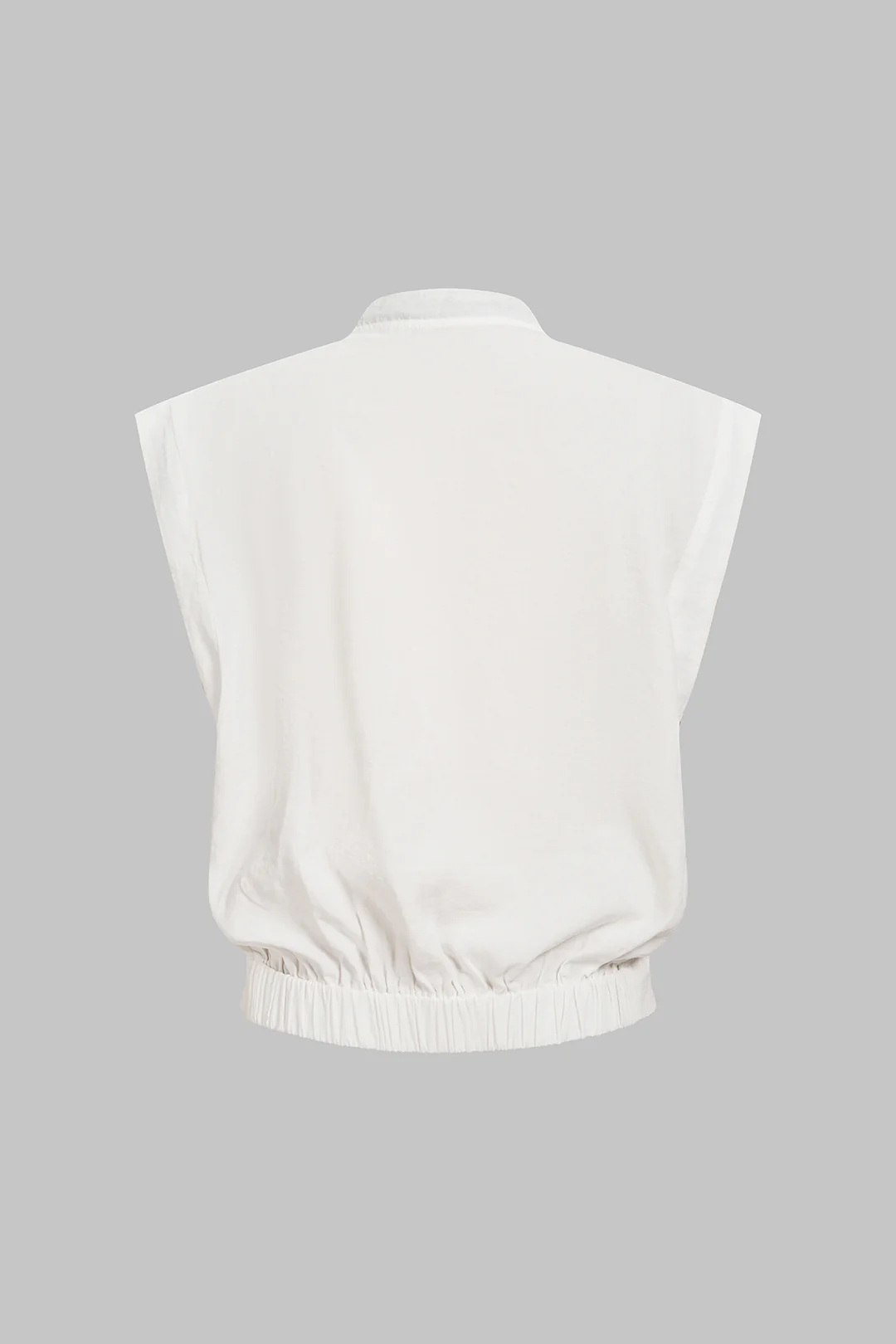 V-Neck Tie-Up Button Tank Top - Flockneti