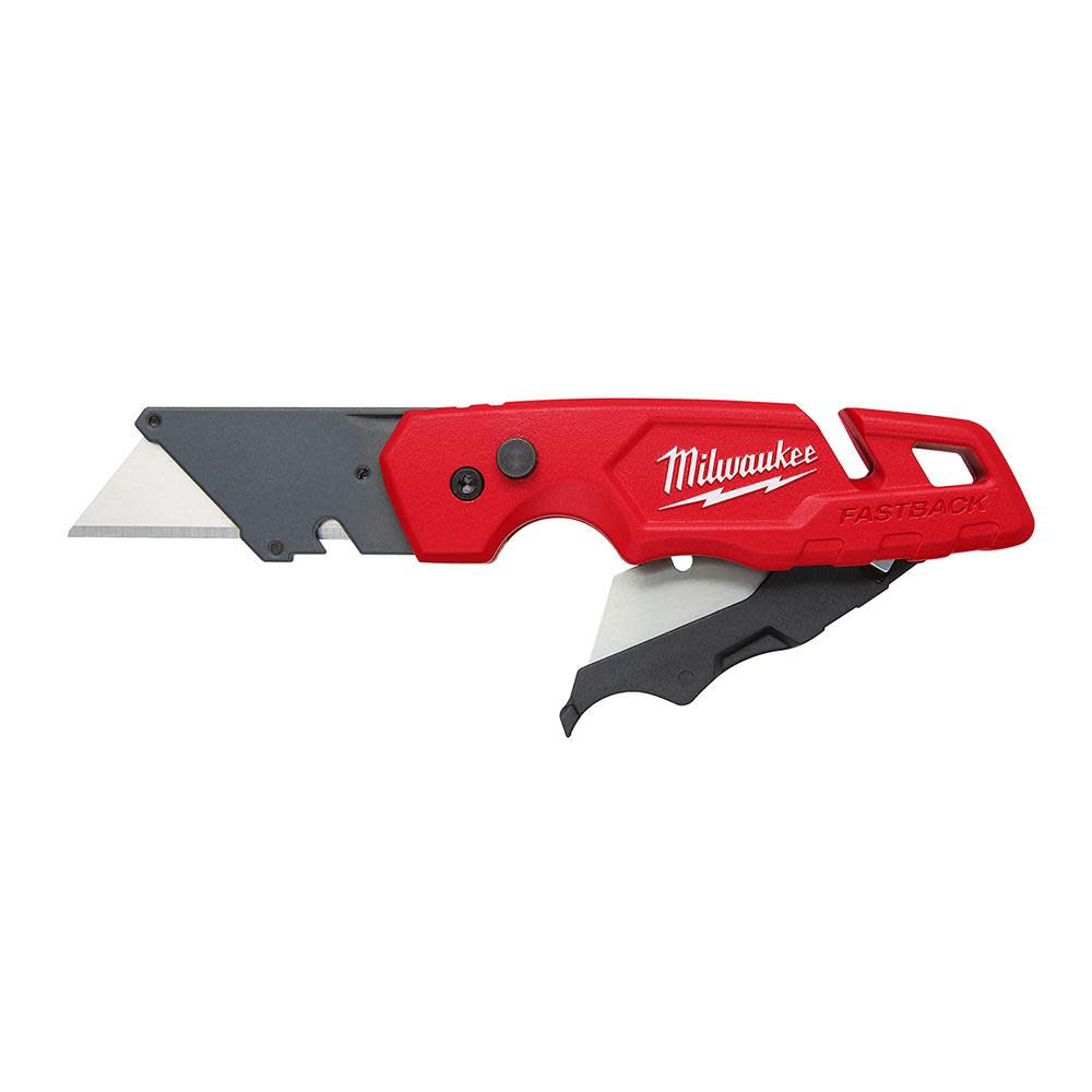 Milwaukee FASTBACK Folding Utility Knife with Blade Storage - Flockneti