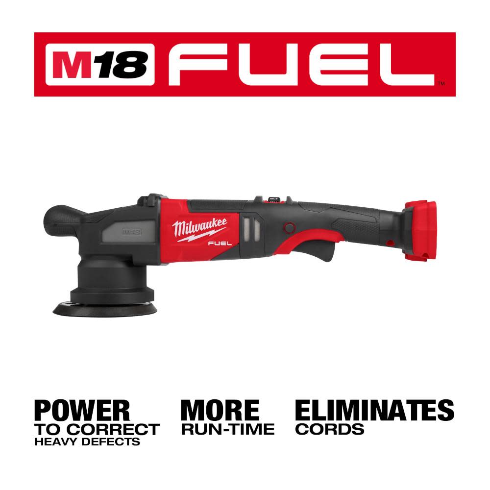 Milwaukee M18 FUEL 15mm Random Orbital Polisher Reconditioned Bare Tool - Flockneti