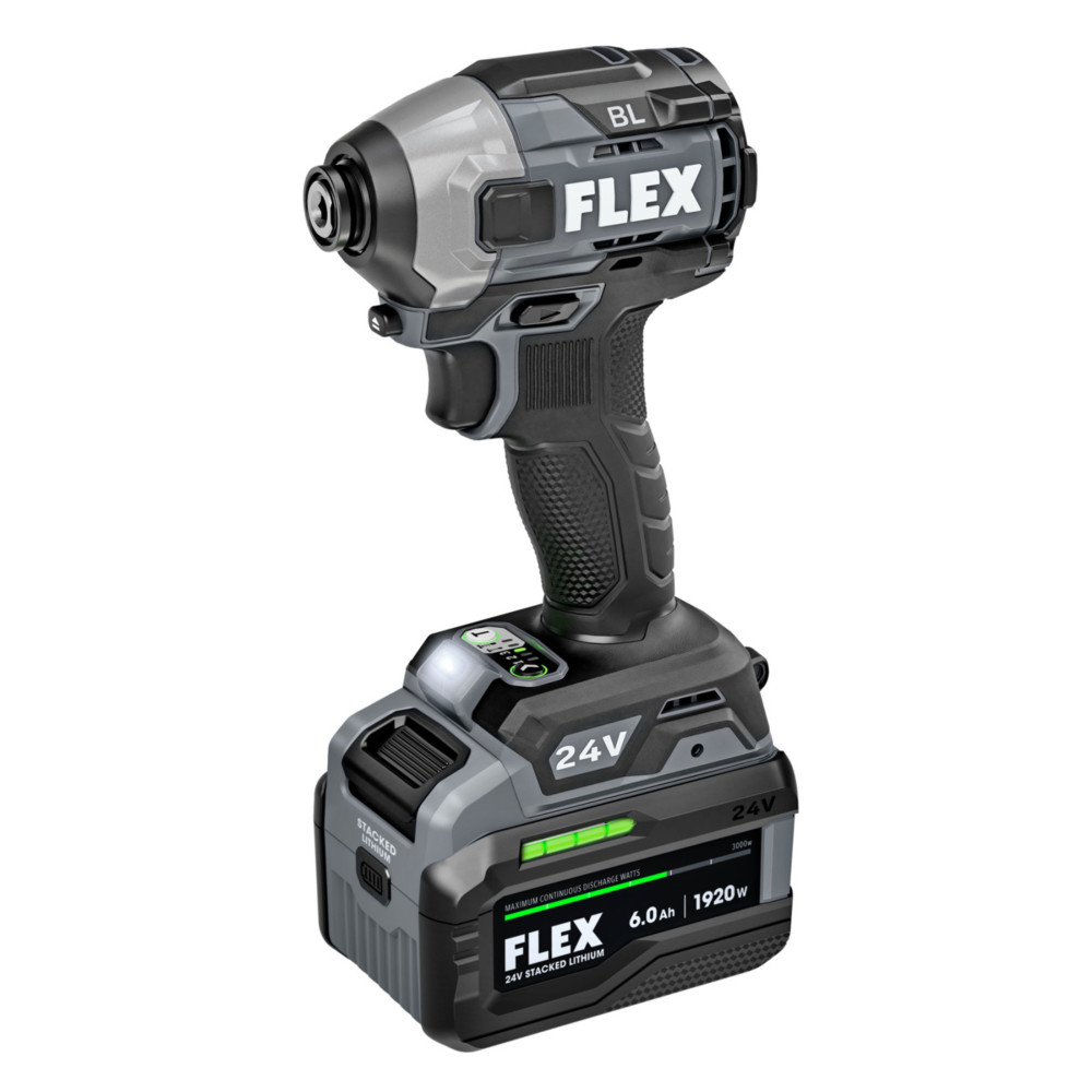 FLEX 24V 1/4″ Hex Impact Driver with Multi-Mode Stacked-Lithium Kit - Flockneti