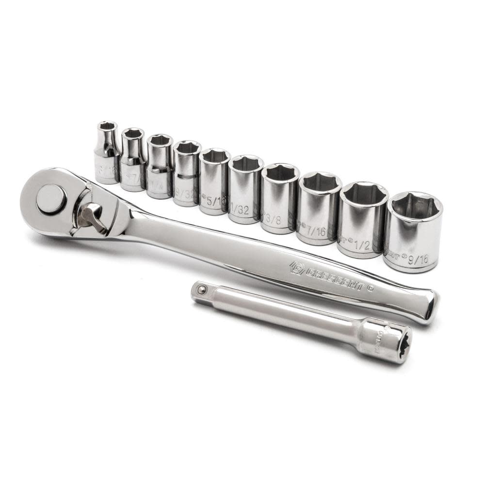Crescent 12 pc 1/4 Drive 6 Point Sae Mechanics Tool Set” - Flockneti