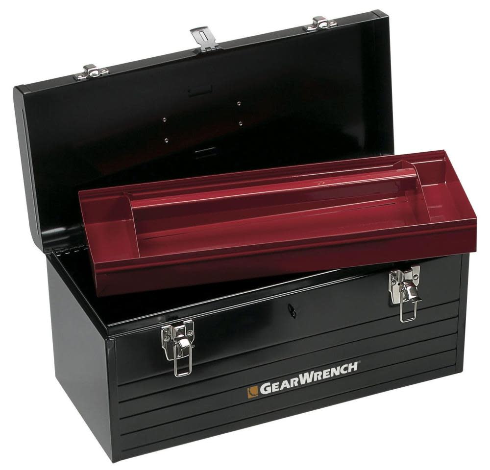 GEARWRENCH Tool Storage 19 In. Black Steel Tote Box - Flockneti