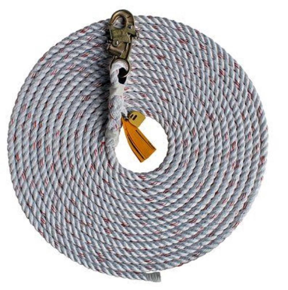 DBI Sala 50 Ft. Rope Lifeline with Snap Hook - Flockneti