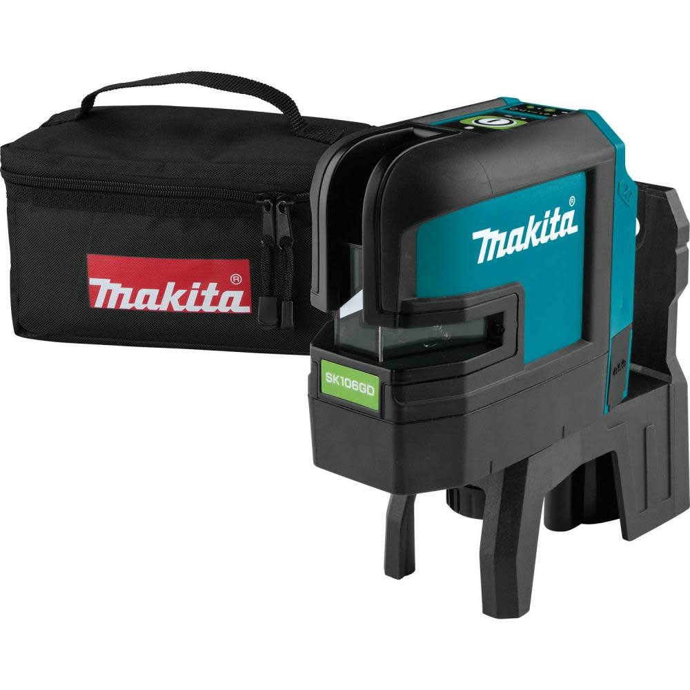 Makita 12V Max CXT Self-Leveling Cross-Line/4-Point Green Beam Laser Bare Tool - Flockneti