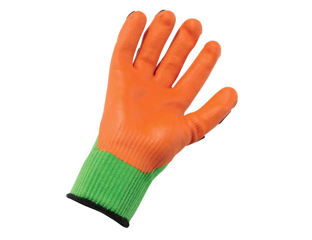 Ergodyne Proflex 920 Nitrile Dipped Dorsal Imapct Reducing Gloves Small - Flockneti