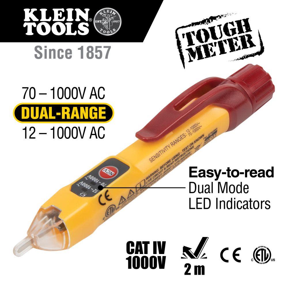 Klein Tools Dual Range NCVT Kit 12-1000V - Flockneti