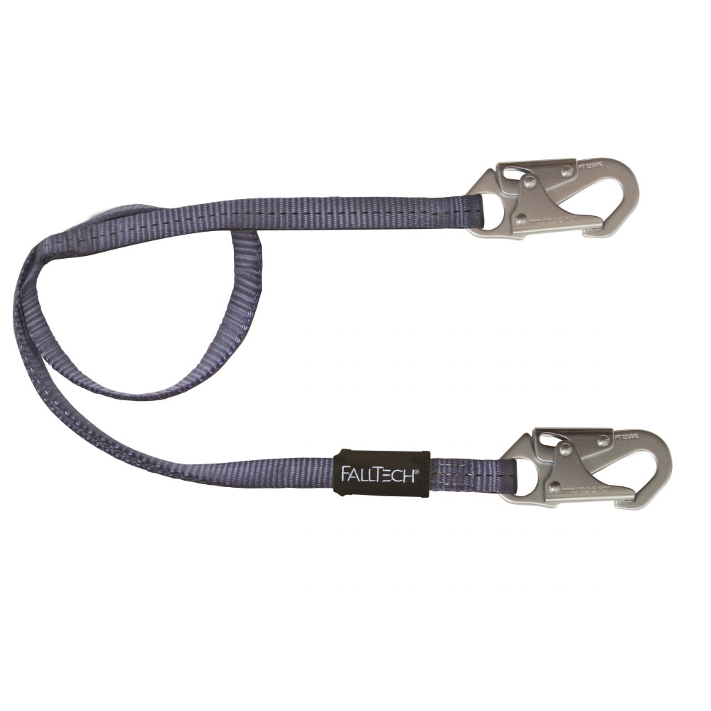 Falltech 6′ Single Leg Fixed Length Web Restraint Lanyard - Flockneti