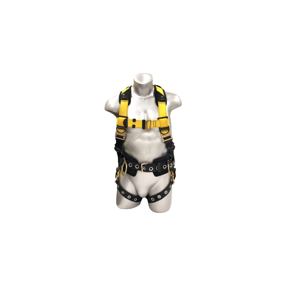 Guardian Fall Protection XXXL Series 3 Full-Body Harness with Side D-Ring - Flockneti
