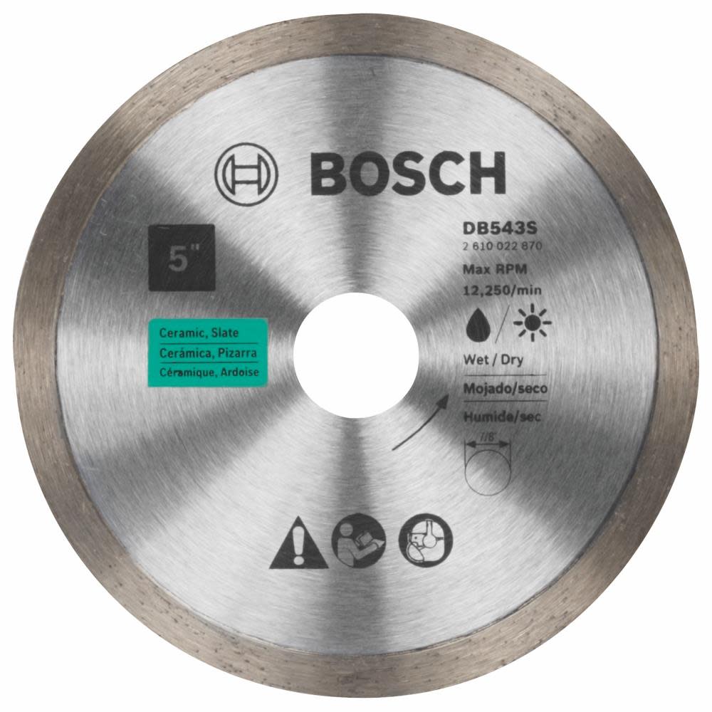Bosch 5″ Standard Continuous Rim Diamond Blade for Clean Cuts - Flockneti