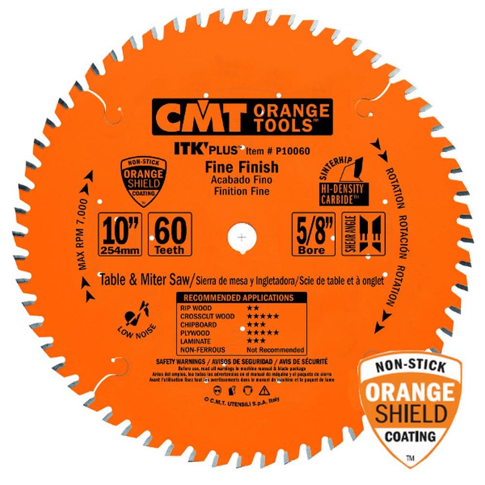 CMT 10In x 60T ITK Plus Saw Blade - Flockneti