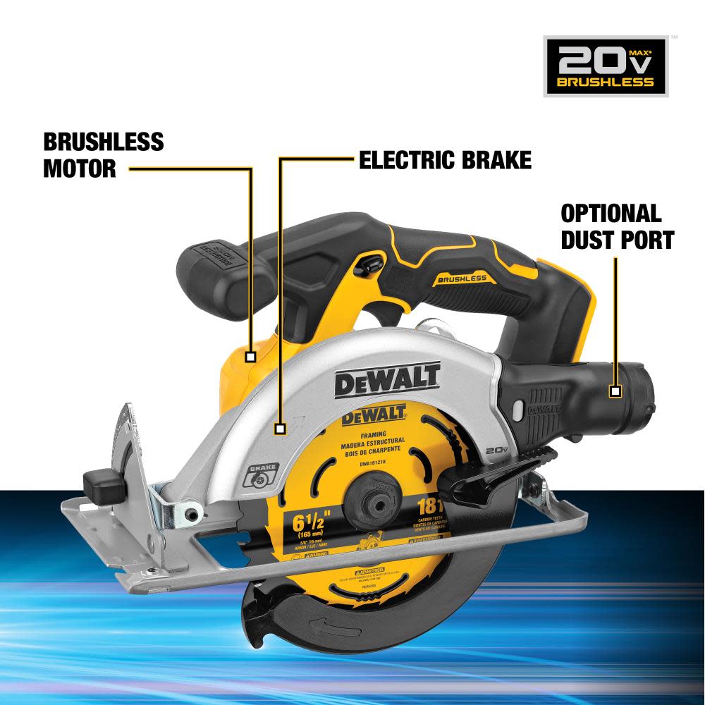 DEWALT 20V MAX Circular Saw & Drill Combo POWERSTACK Kit - Flockneti