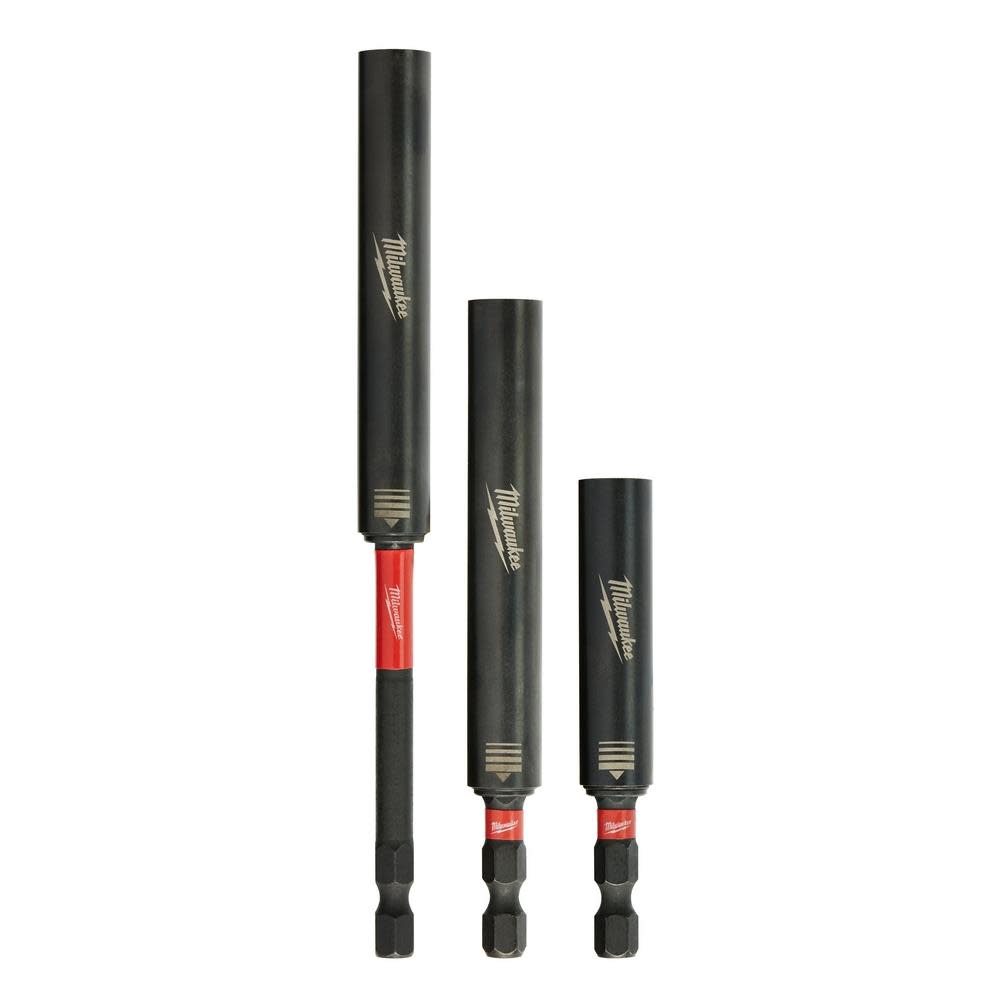 Milwaukee SHOCKWAVE 3-Piece Impact Magnetic Drive Guide Set - Flockneti