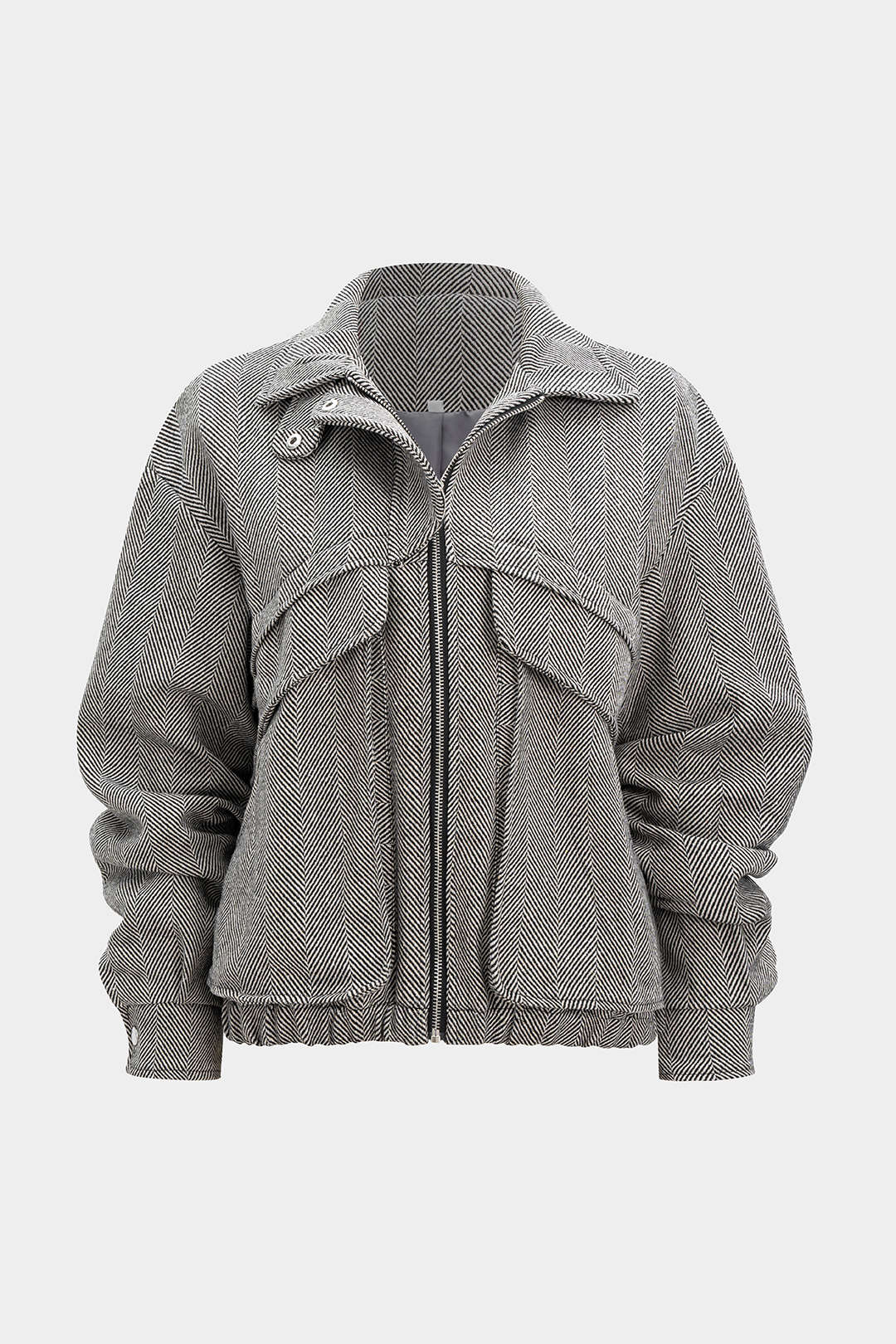 Woolen Zipper Jacket - Flockneti