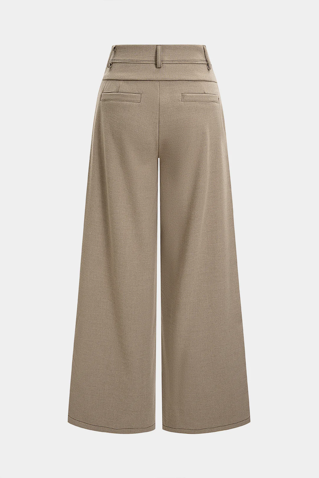 Button Pocket Wide Leg Pants - Flockneti