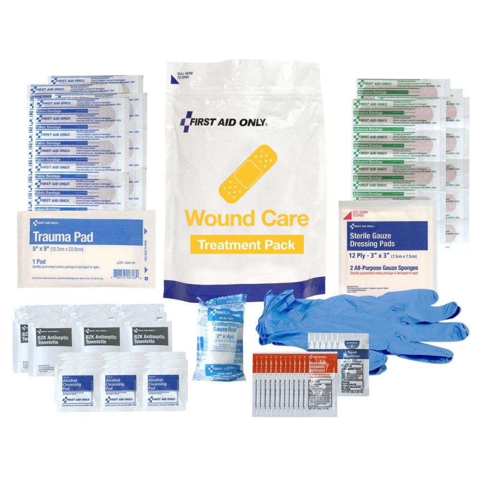 First Aid Only Wound Care Treatment Pack Kit - Flockneti
